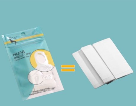 Hijab Tape - Short  - HS303 
