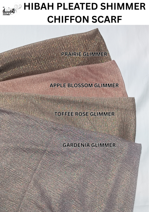 Pleated Shimmer Chiffon - HS012A 