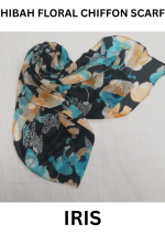 FLORAL CHIFFON SCARF - HS308  - SOLD OUT 
