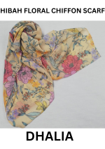 FLORAL CHIFFON SCARF - HS308  - SOLD OUT 